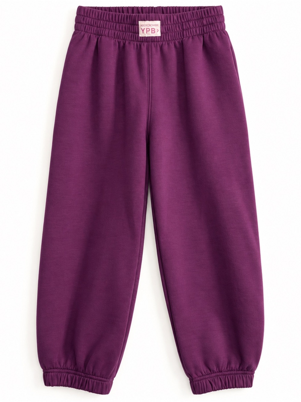 Abercrombie Kids YPB Jogger Sweatpants 7/8 Plum Purple Activewear